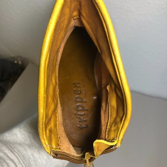 TRIPPEN Boot Women's Size 6.5 US Yellow Wedge Ankle Bootie *LEFT BOOT ONLY* - Picture 4 of 10